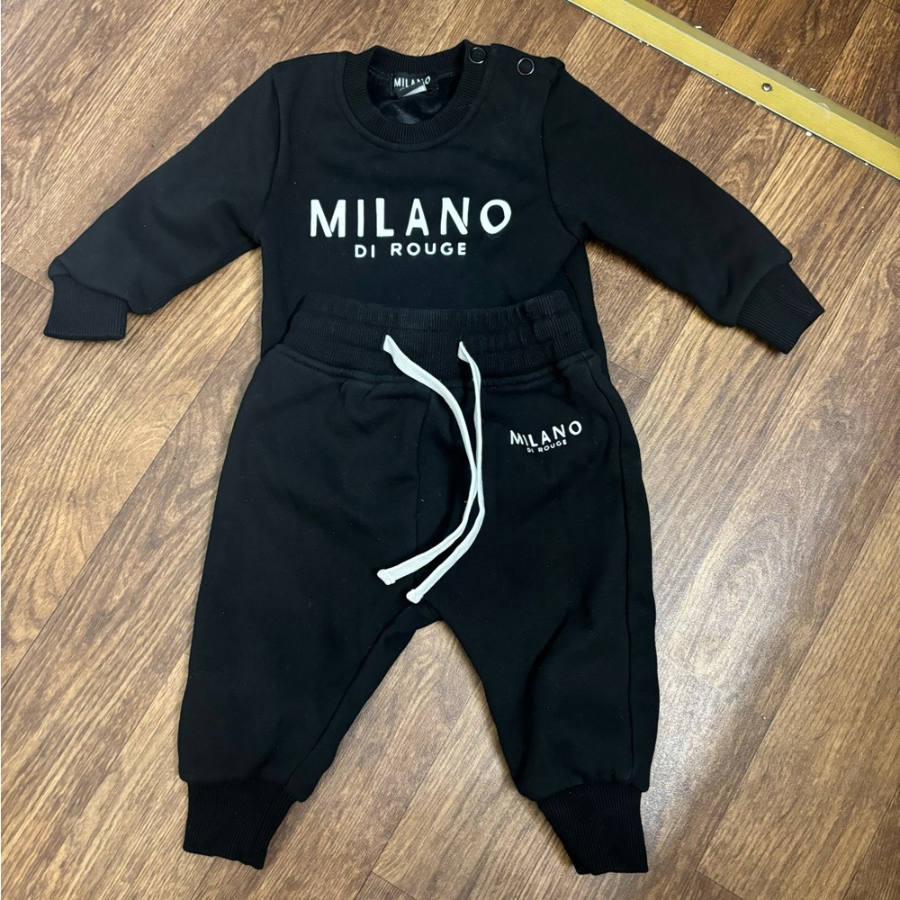 Milano Di Rouge Black Infant Set